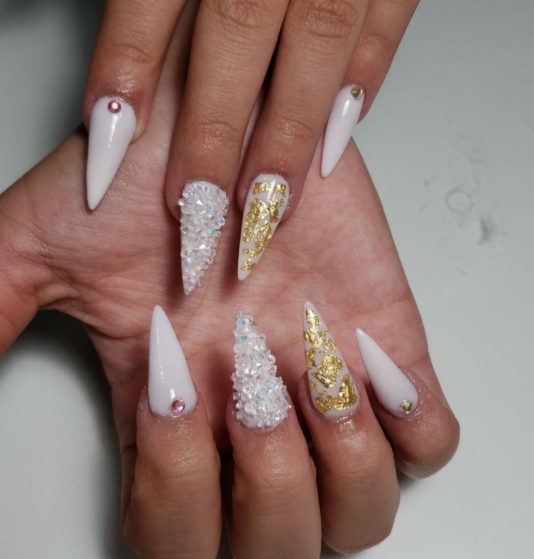 15 white nail styles design for you in winter you must try