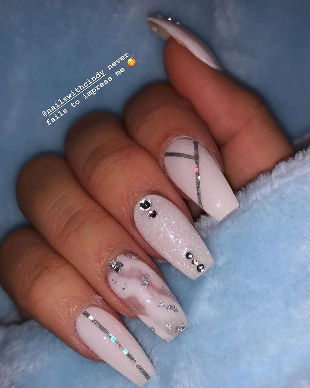 15 white nail styles design for you in winter you must try