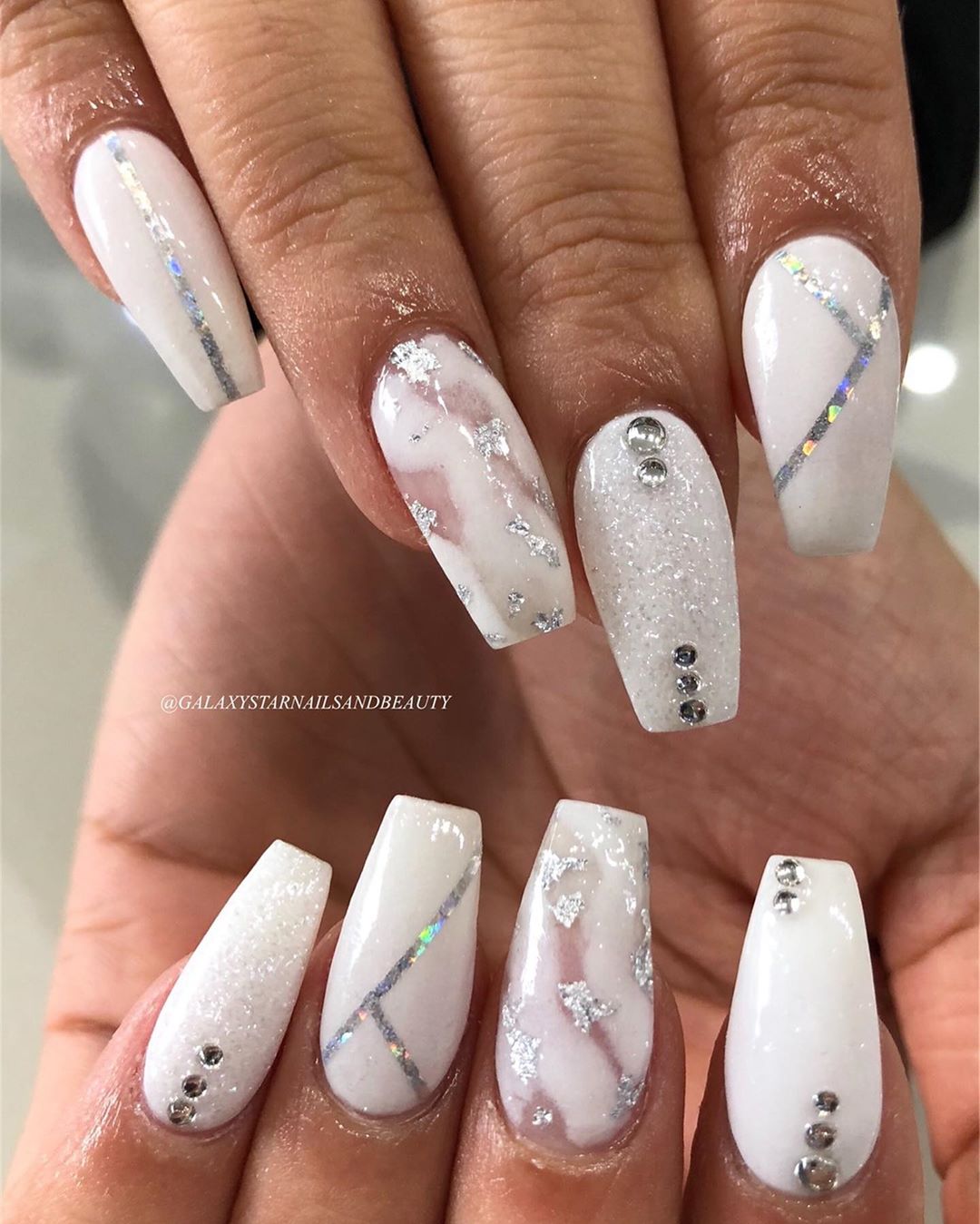 15 white nail styles design for you in winter you must try