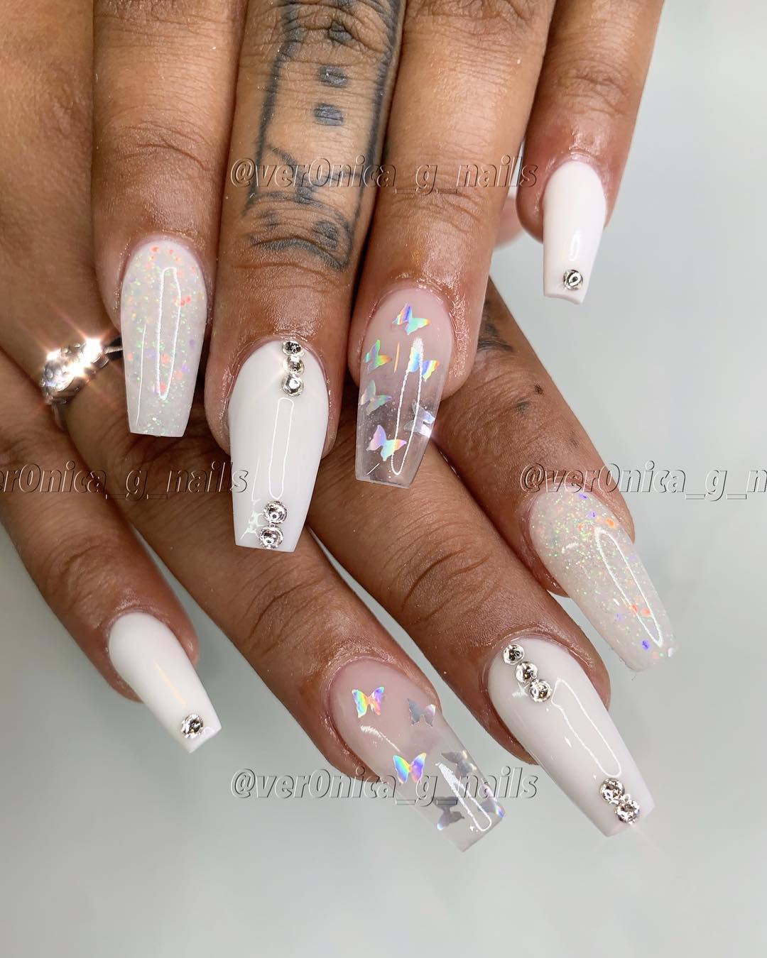 15 white nail styles design for you in winter you must try