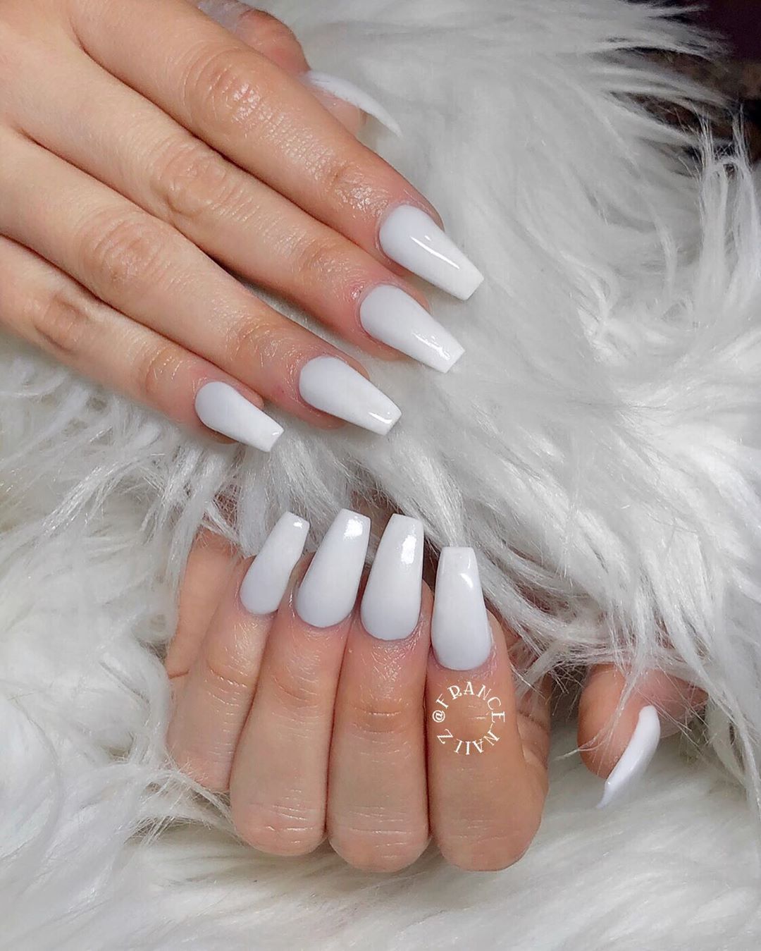 15 white nail styles design for you in winter you must try