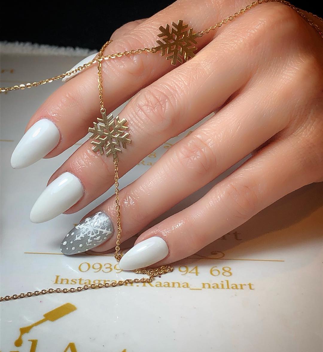 15 white nail styles design for you in winter you must try