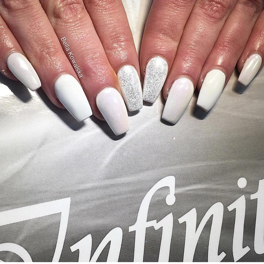 15 white nail styles design for you in winter you must try