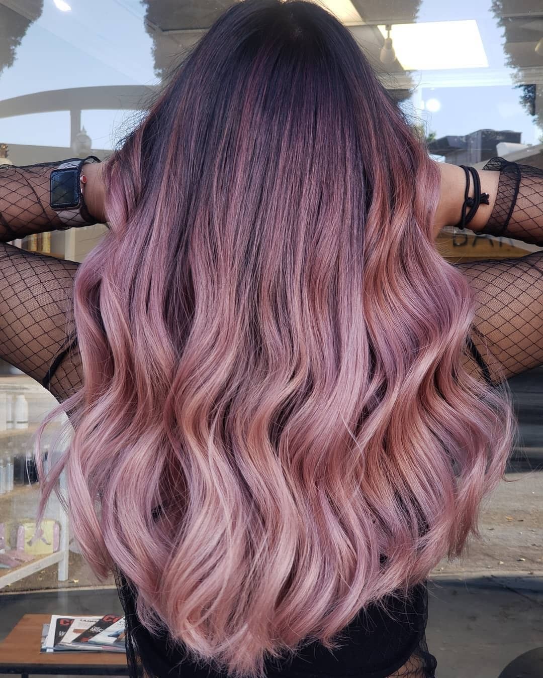 20 trendy long ombre rose gold color hair you can try in autumn and winter