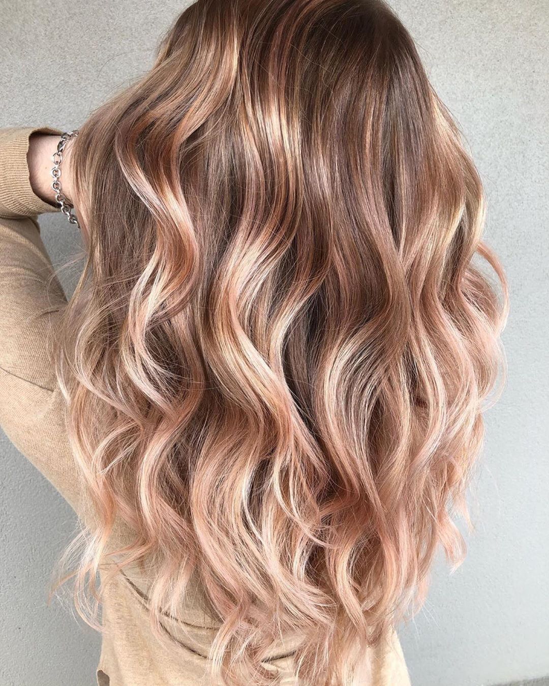 20 trendy long ombre rose gold color hair you can try in autumn and winter