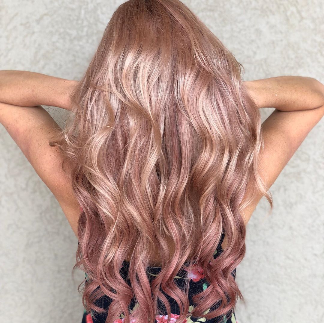 20 trendy long ombre rose gold color hair you can try in autumn and winter