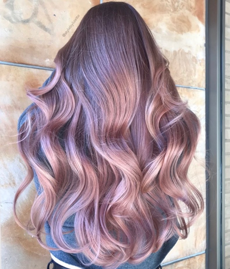 20 trendy long ombre rose gold color hair you can try in autumn and winter