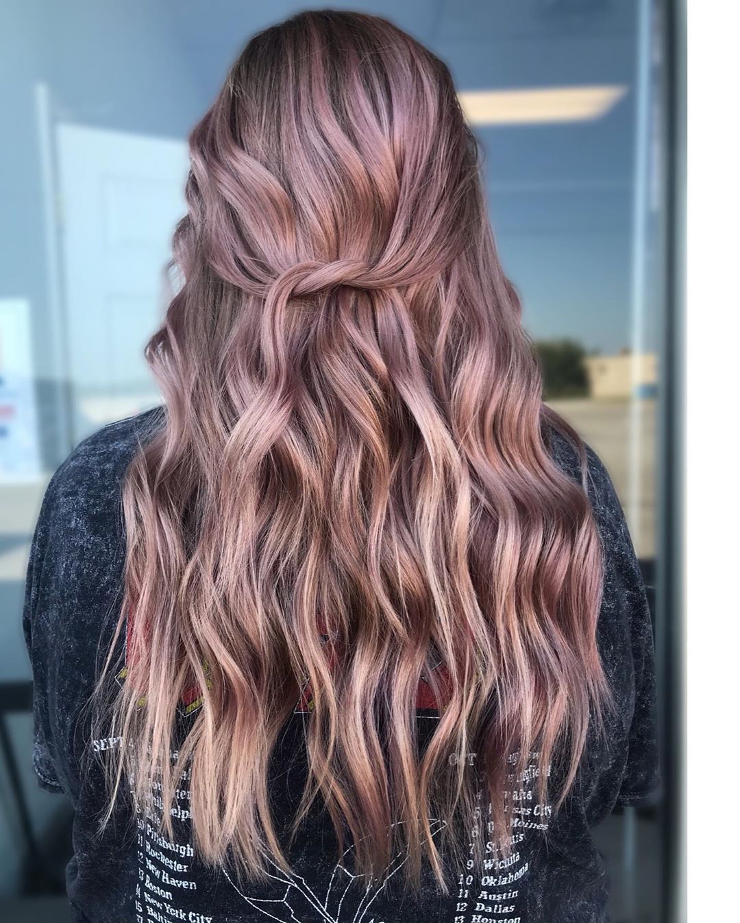 20 trendy long ombre rose gold color hair you can try in autumn and winter