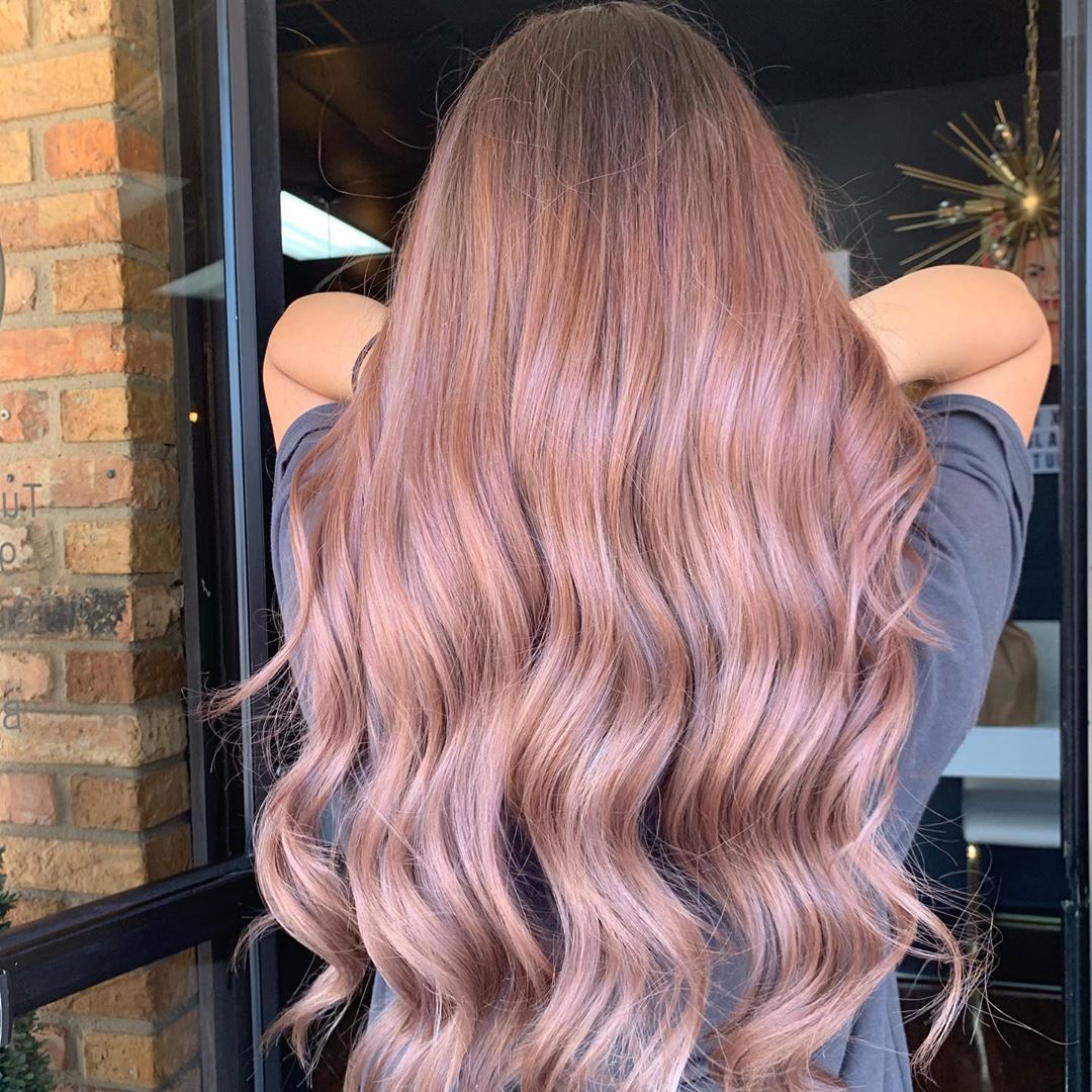 20 trendy long ombre rose gold color hair you can try in autumn and winter