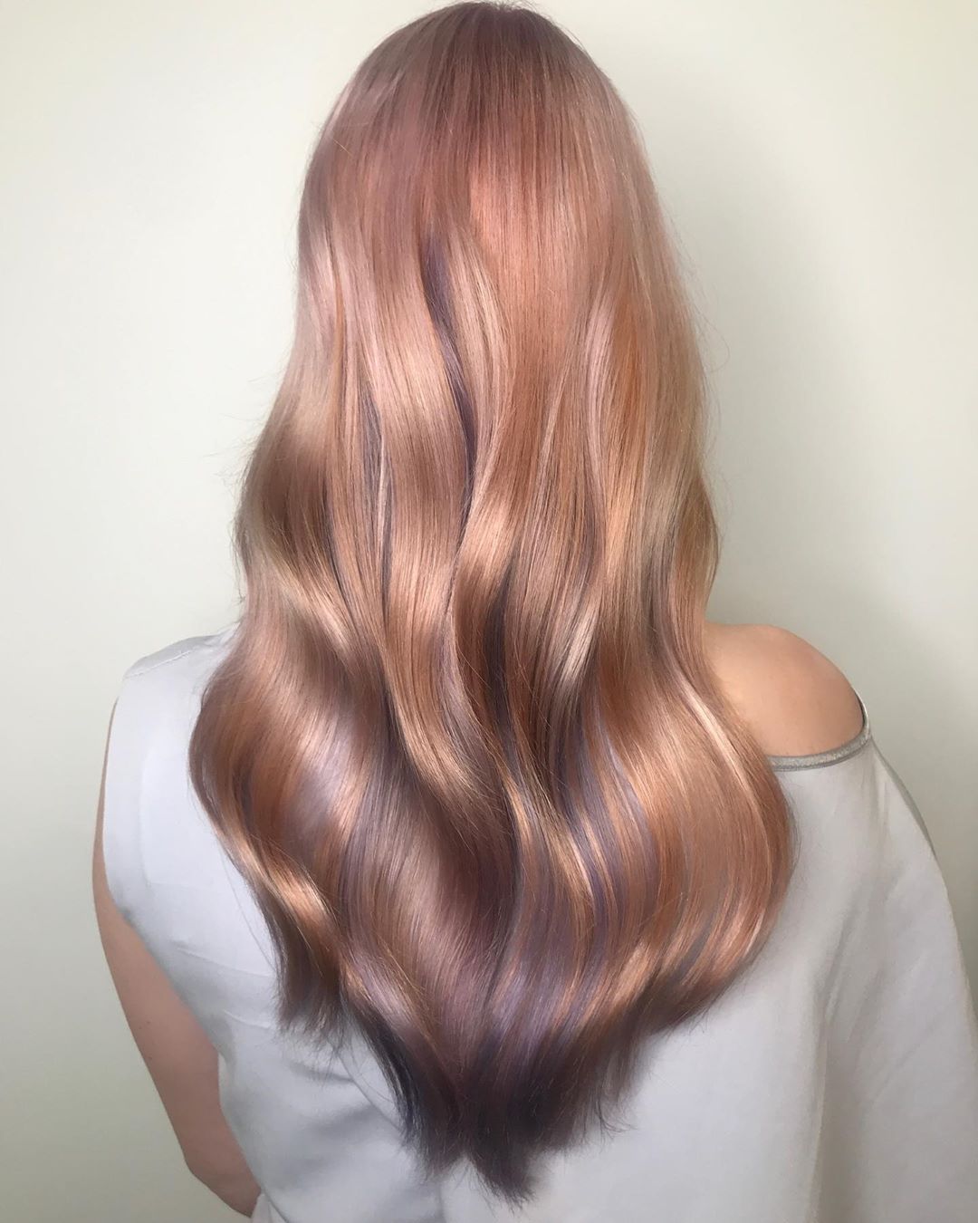 20 trendy long ombre rose gold color hair you can try in autumn and winter