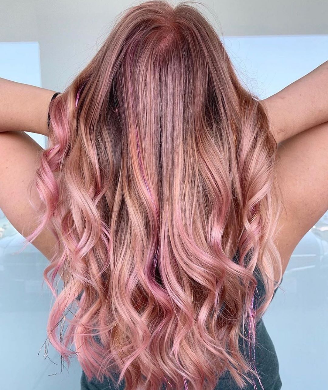 20 trendy long ombre rose gold color hair you can try in autumn and winter