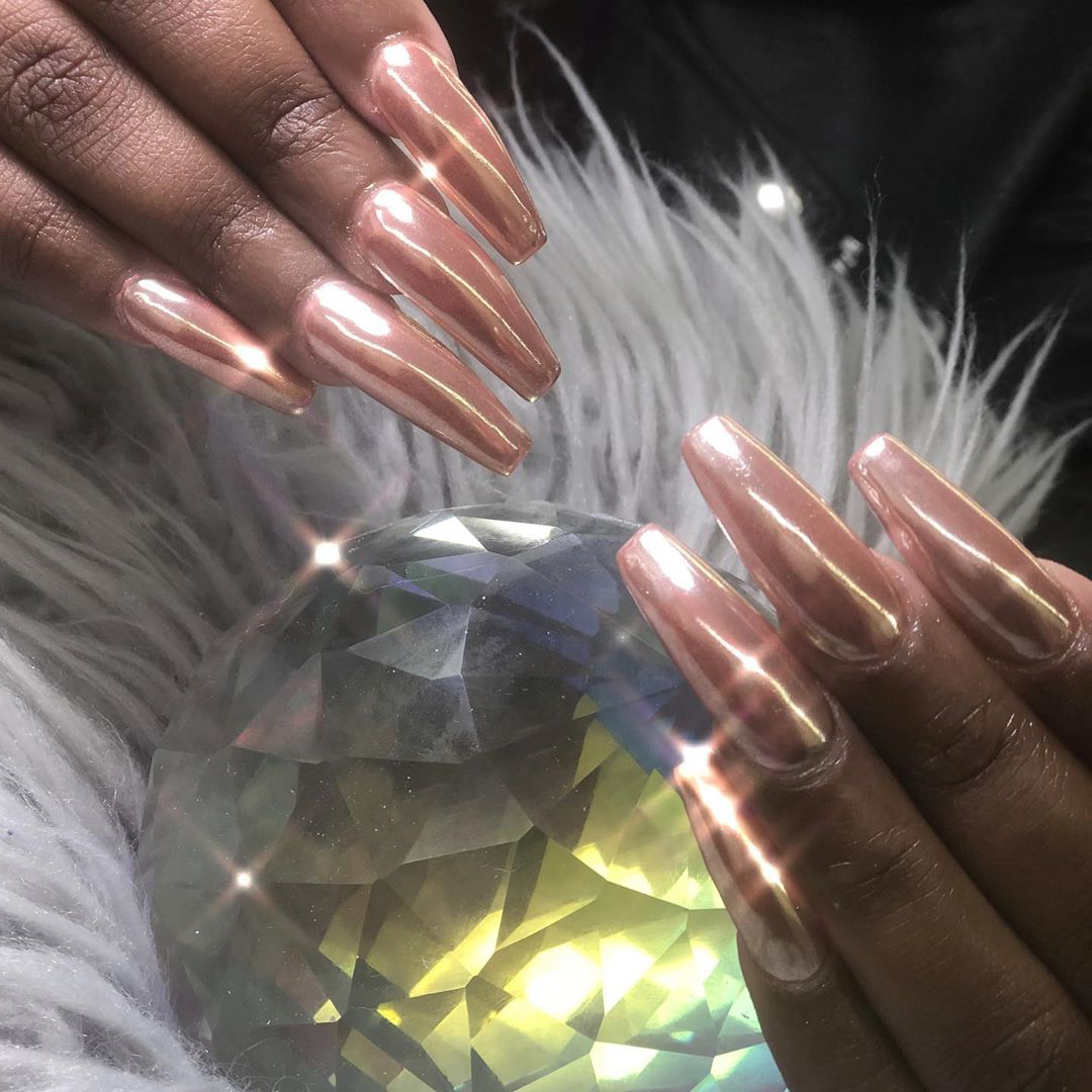 20 rose gold nails styles must inspire you