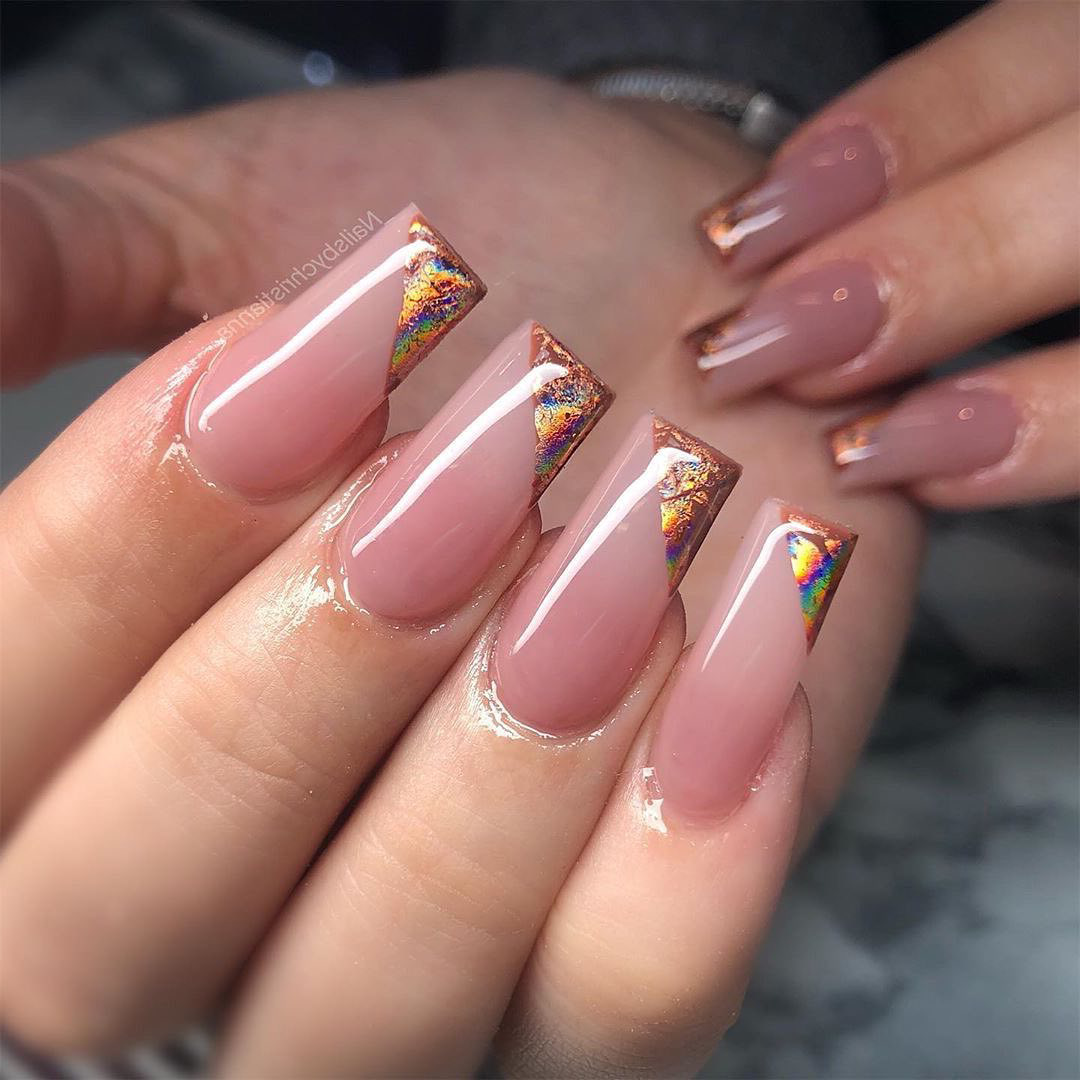 20 rose gold nails styles must inspire you