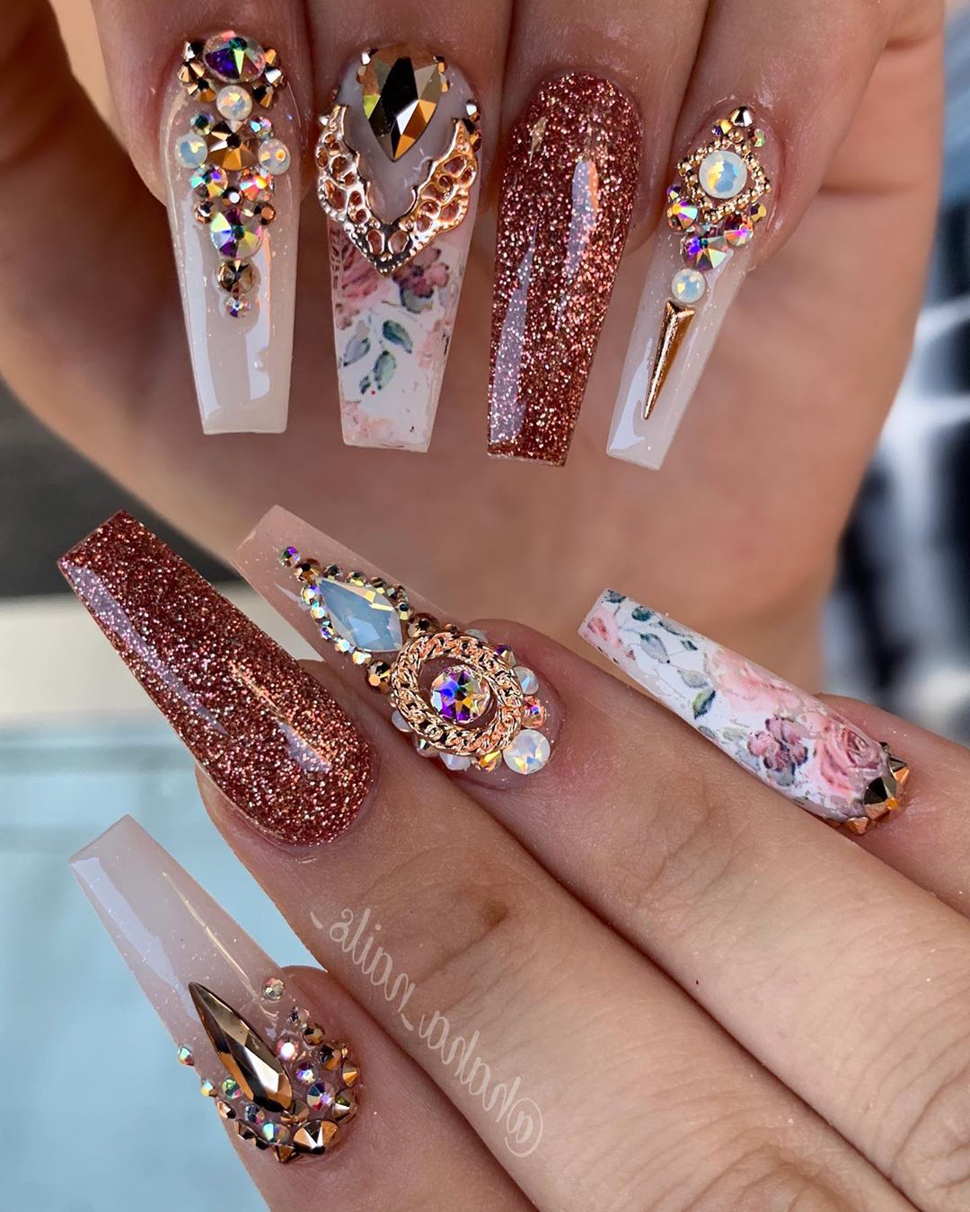 20 rose gold nails styles must inspire you