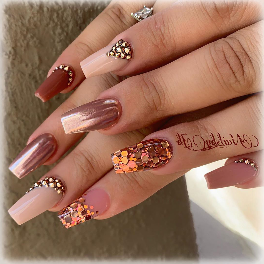 20 rose gold nails styles must inspire you