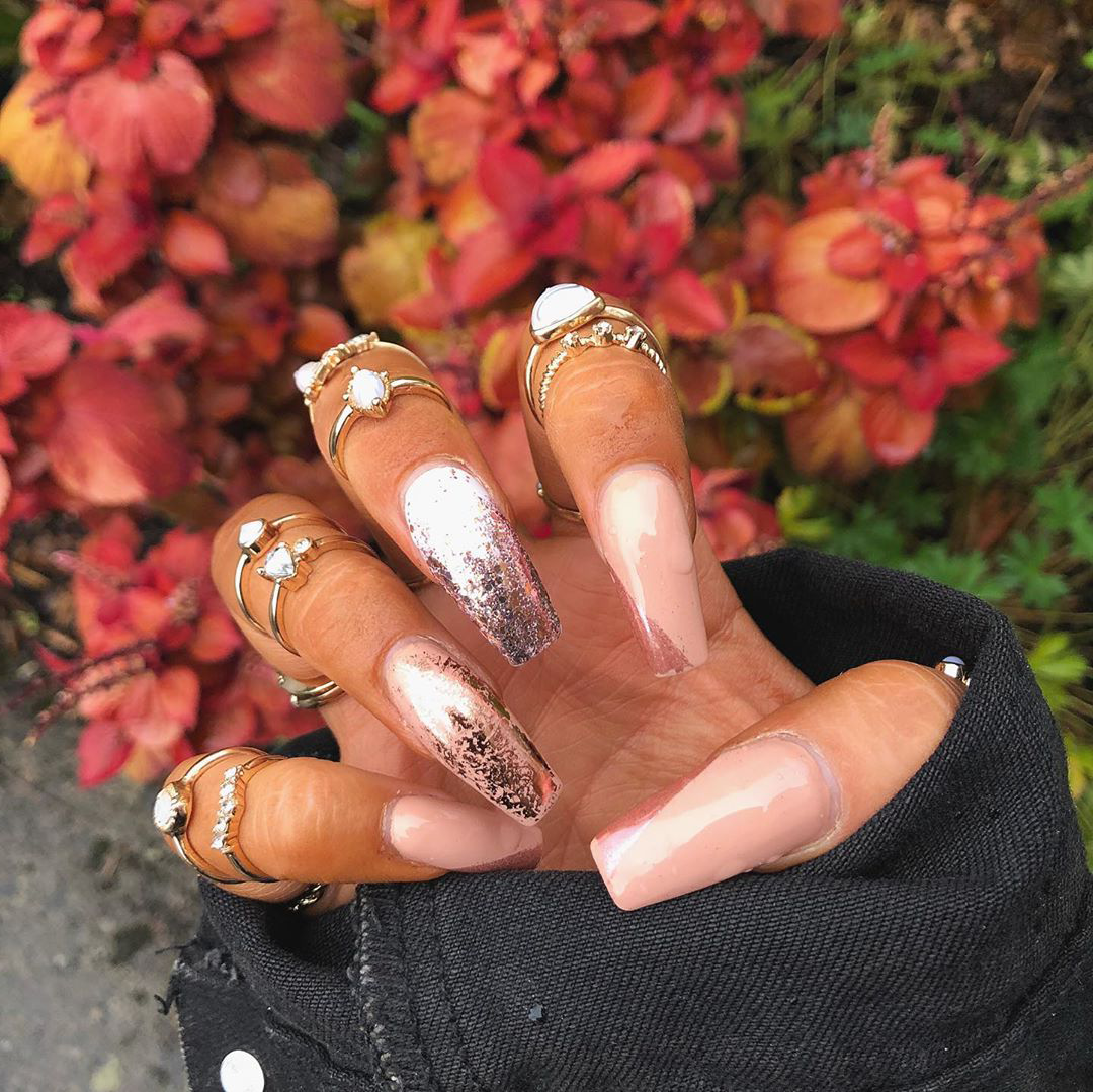 20 rose gold nails styles must inspire you